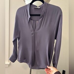 Vince Silk Purple Blouse, Size 2